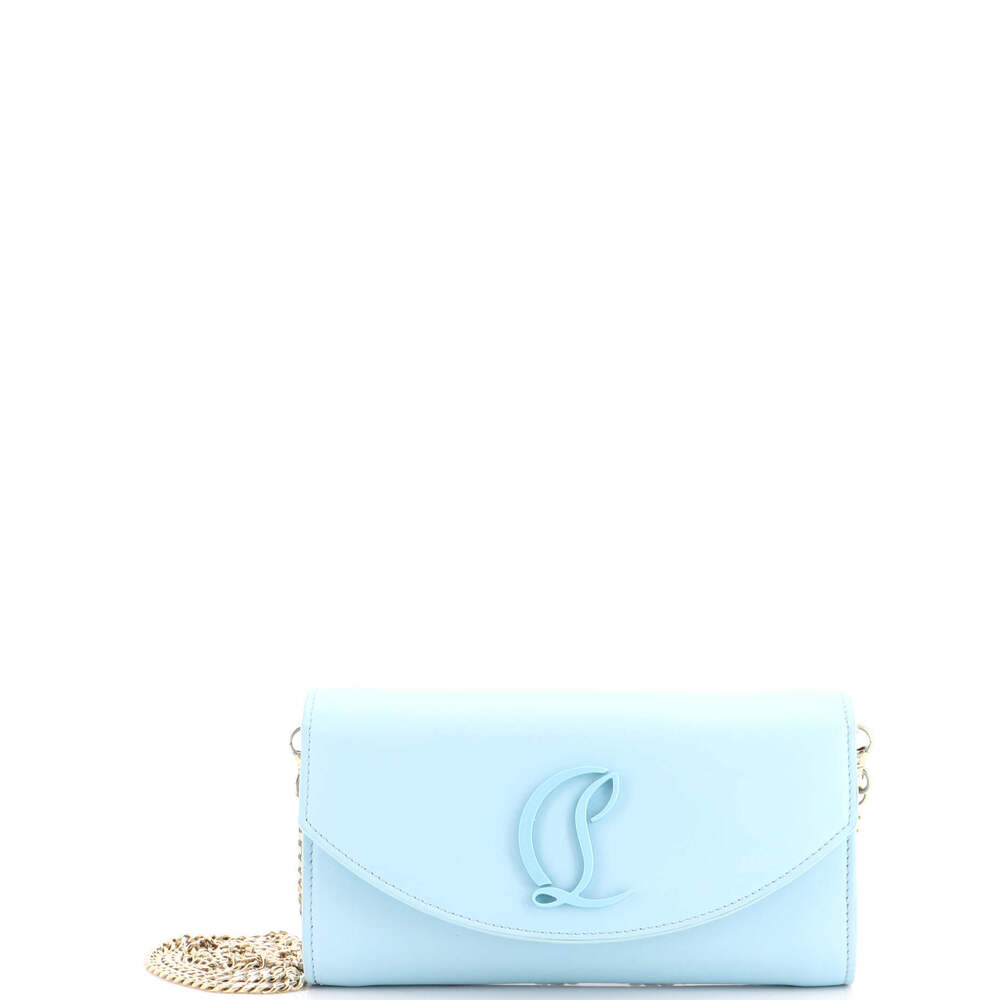 Christian Louboutin Loubi54 Chain Clutch Leather